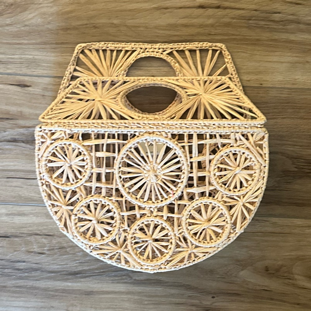 Woven Tan Mini Bag
